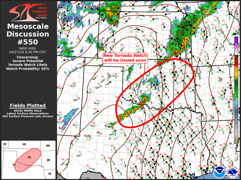 Mesoscale Discussion 550
