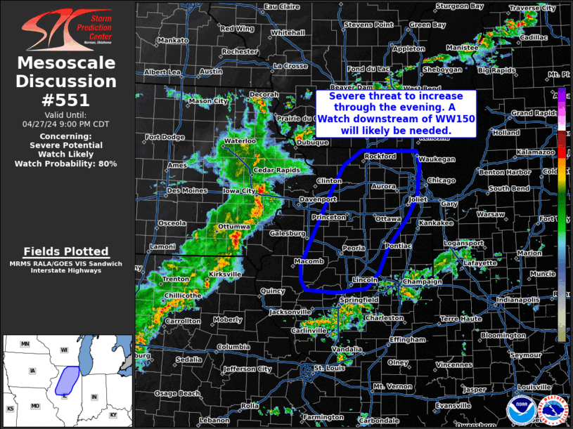 Mesoscale Discussion 551