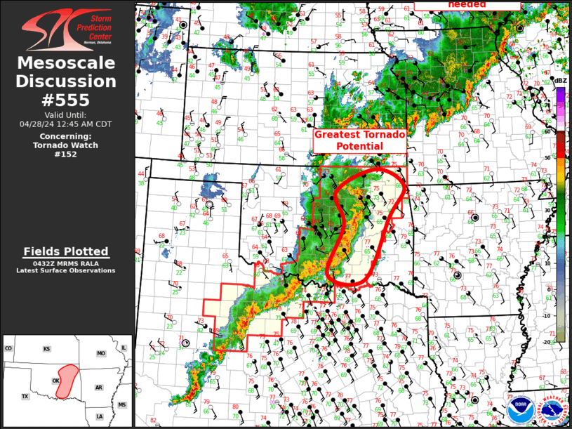 Mesoscale Discussion 555