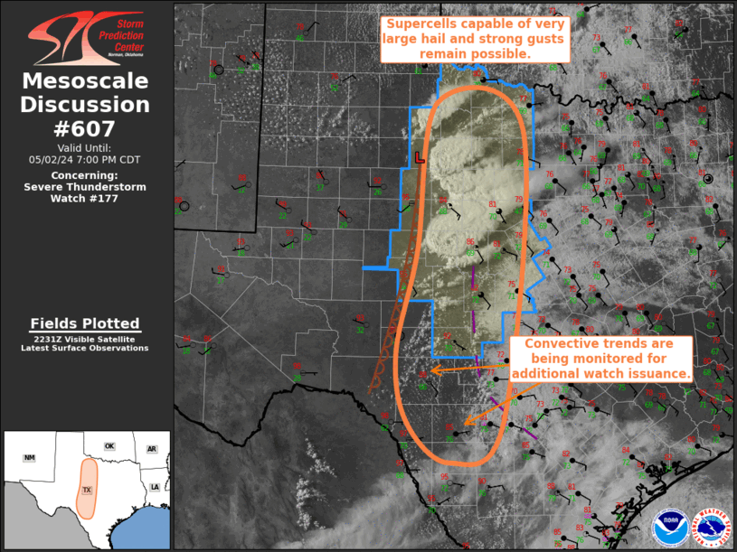 Mesoscale Discussion 607