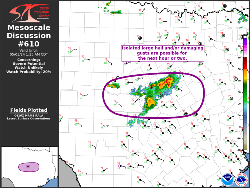 Mesoscale Discussion 610
