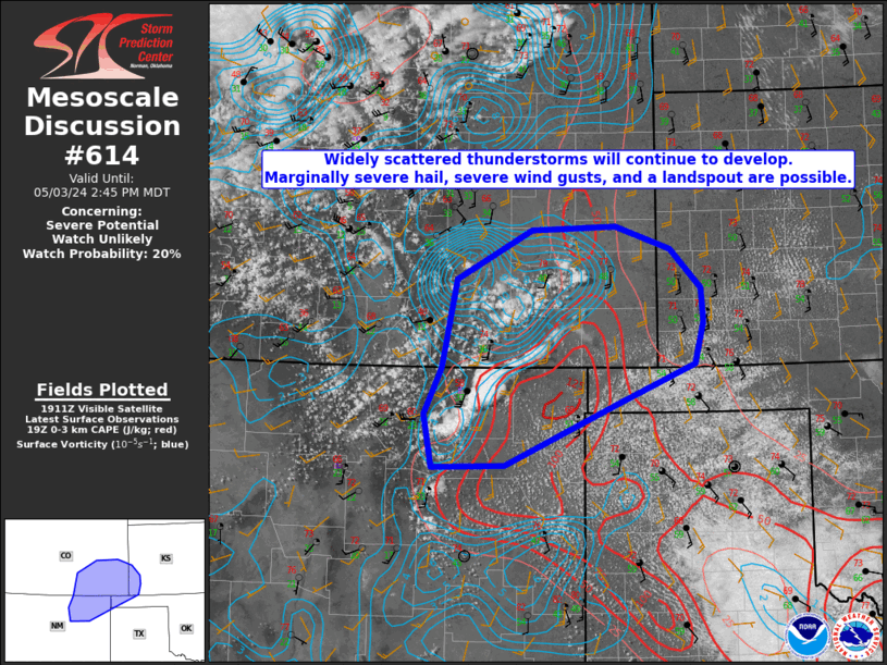 Mesoscale Discussion 614