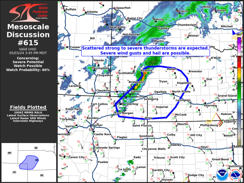 Mesoscale Discussion 615
