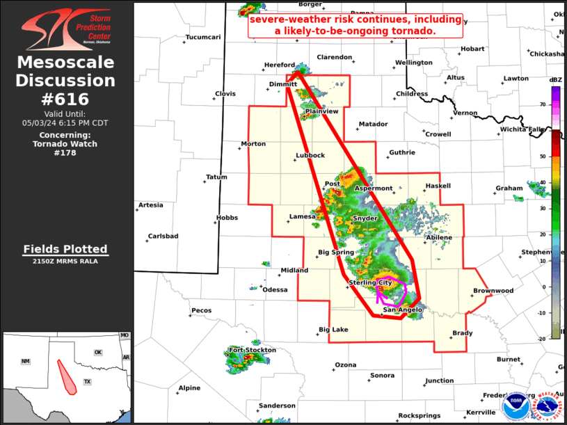 Mesoscale Discussion 616