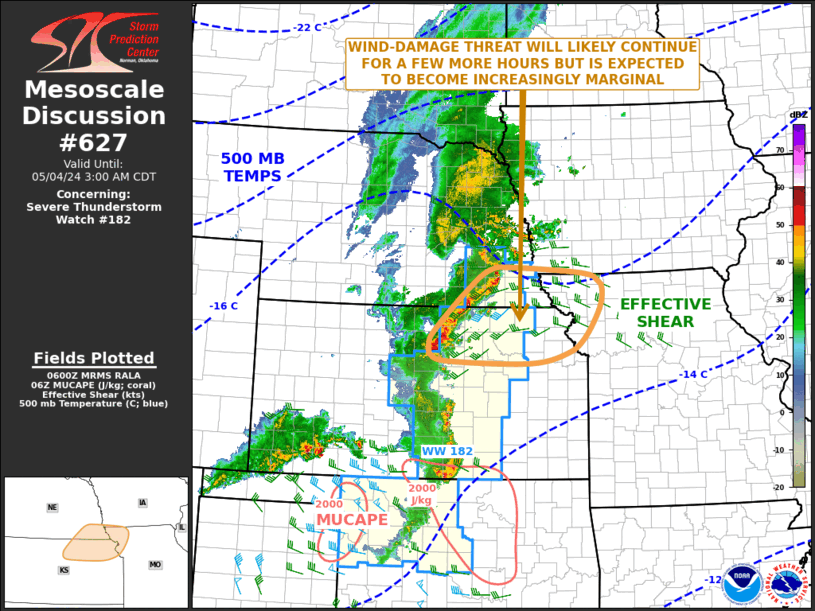 Mesoscale Discussion 627