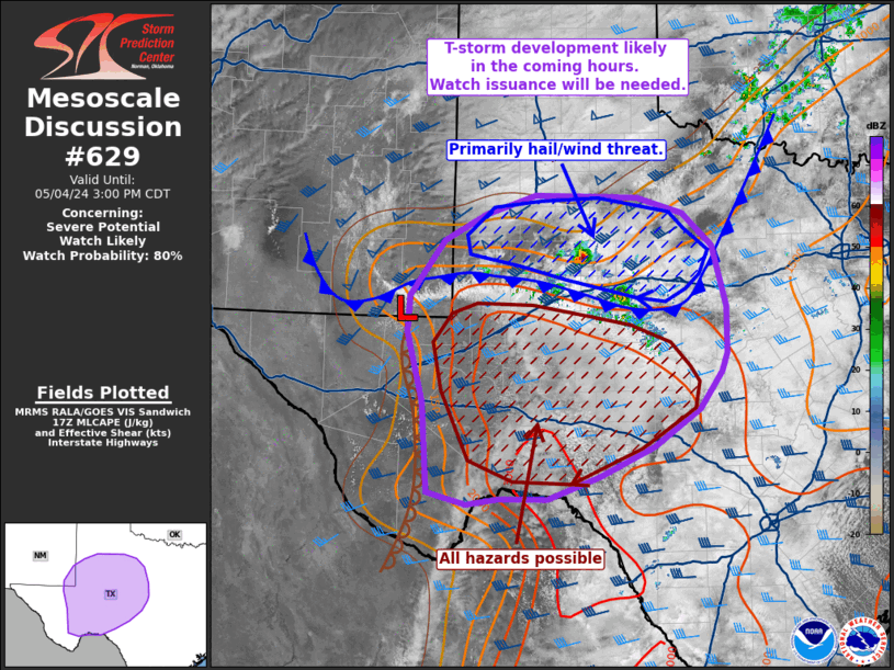 Mesoscale Discussion 629