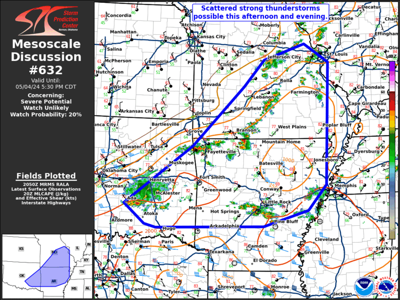 Mesoscale Discussion 632