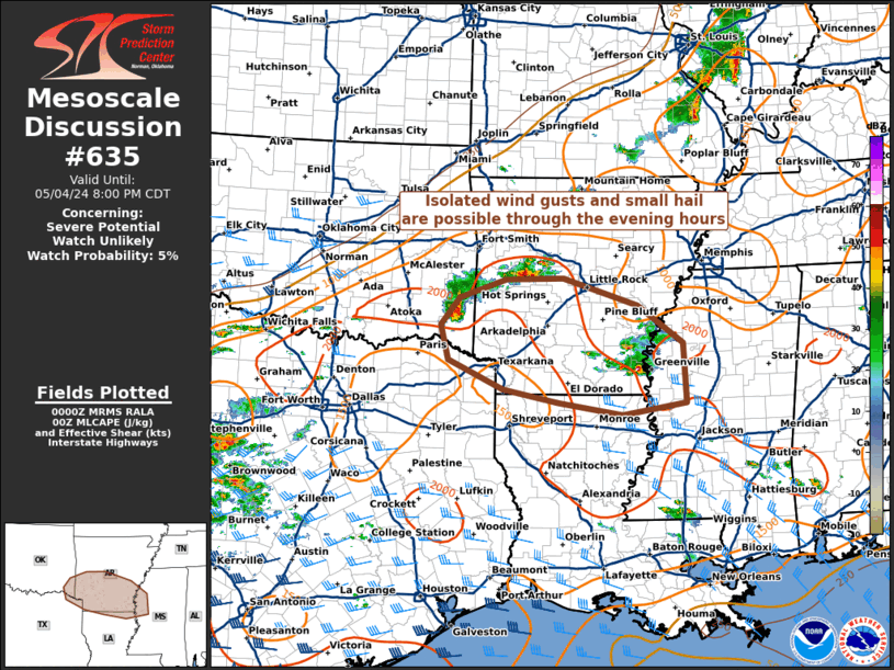 Mesoscale Discussion 635