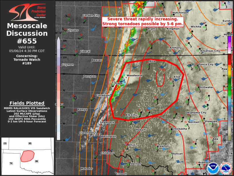 Mesoscale Discussion 655