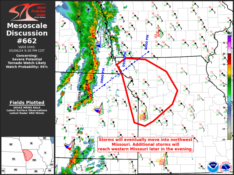 Mesoscale Discussion 662
