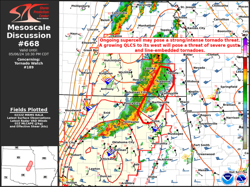 Mesoscale Discussion 668