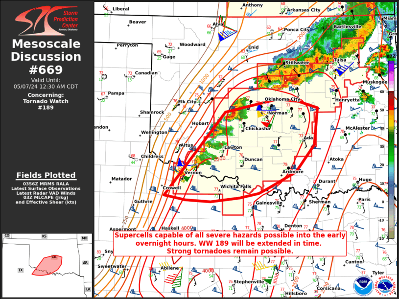 Mesoscale Discussion 669