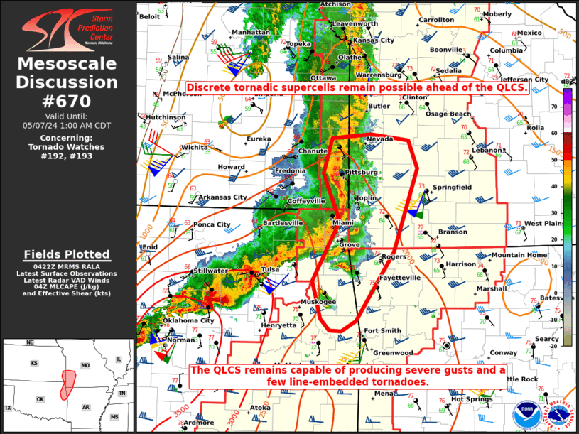 Mesoscale Discussion 670