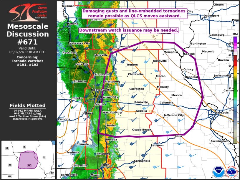 Mesoscale Discussion 671