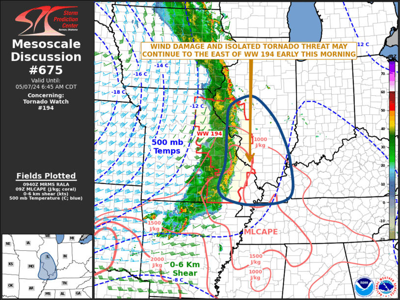 Mesoscale Discussion 675
