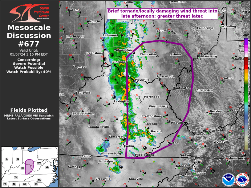 Mesoscale Discussion 677
