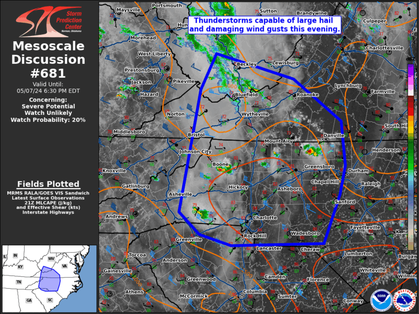 Mesoscale Discussion 681