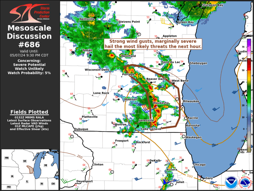 Mesoscale Discussion 686