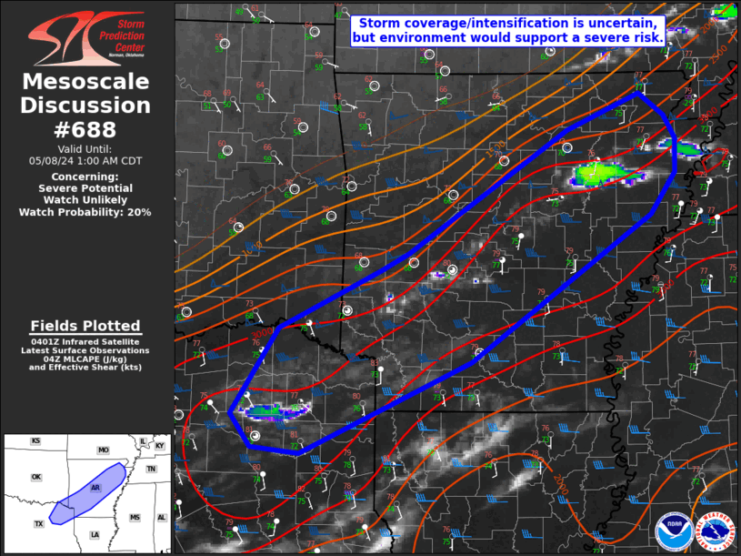 Mesoscale Discussion 688