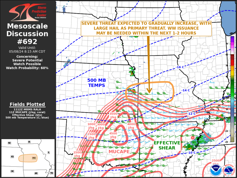 Mesoscale Discussion 692