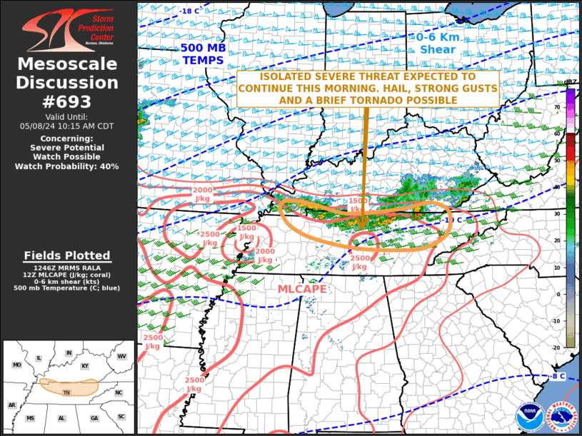 Mesoscale Discussion 693