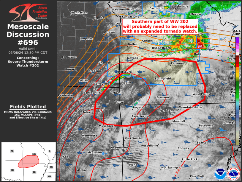 Mesoscale Discussion 696