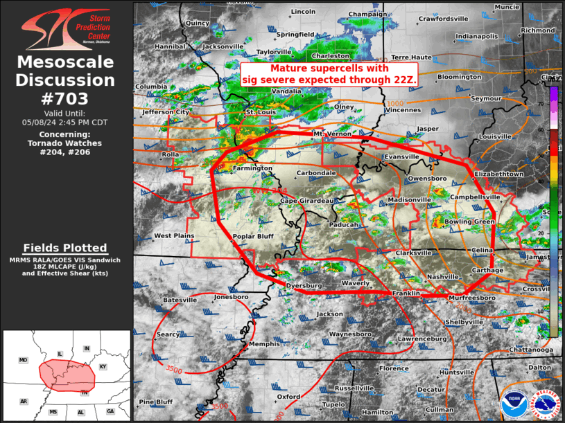 Mesoscale Discussion 703