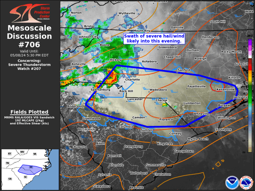 Mesoscale Discussion 706