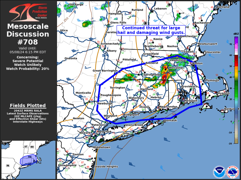 Mesoscale Discussion 708