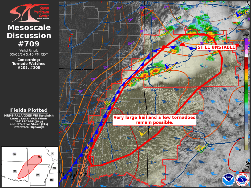 Mesoscale Discussion 709