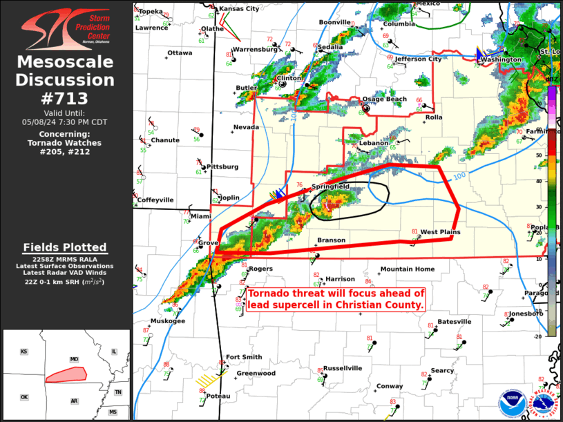 Mesoscale Discussion 713