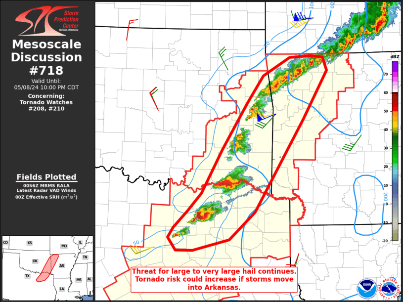 Mesoscale Discussion 718