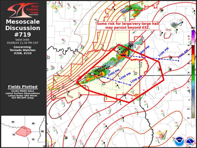 Mesoscale Discussion 719