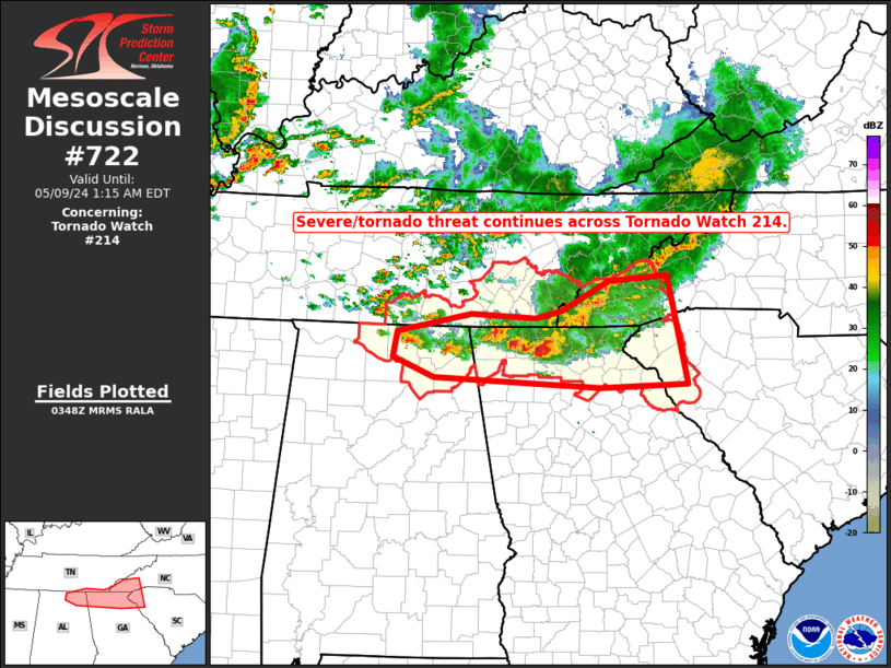 Mesoscale Discussion 722
