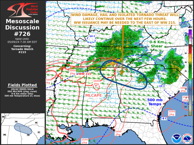 Mesoscale Discussion 726