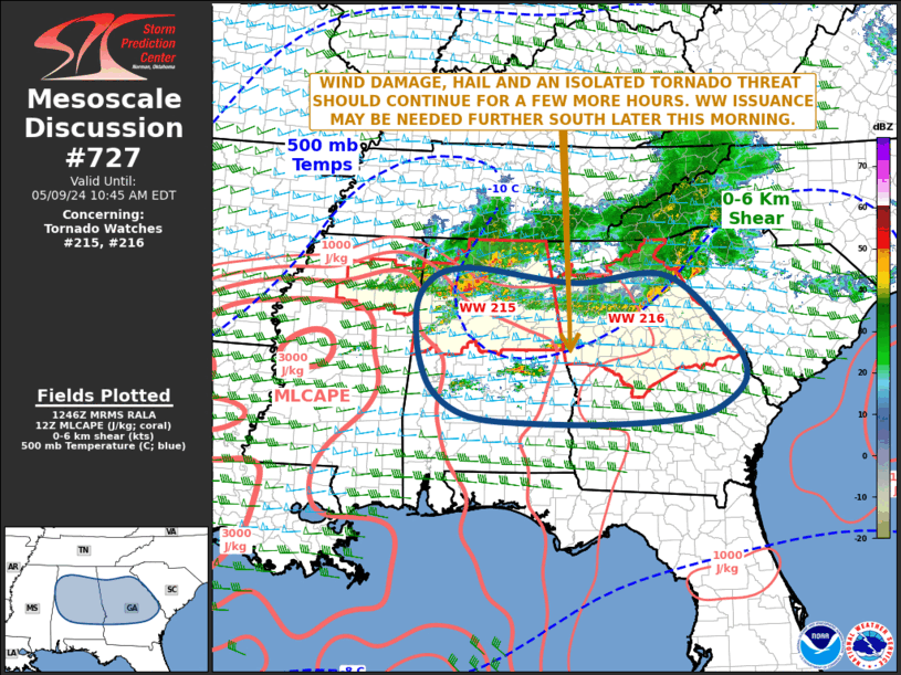 Mesoscale Discussion 727