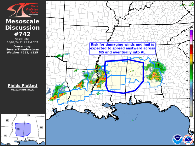 Mesoscale Discussion 742
