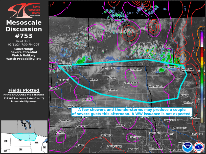 Mesoscale Discussion 753