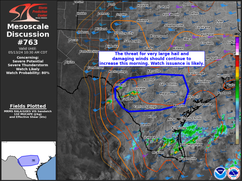 Mesoscale Discussion 763