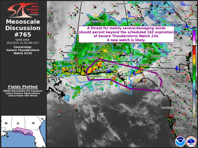 Mesoscale Discussion 765