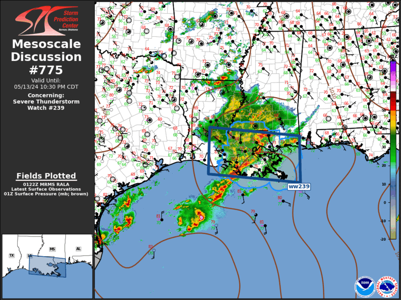 Mesoscale Discussion 775