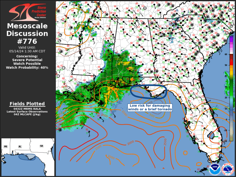 Mesoscale Discussion 776