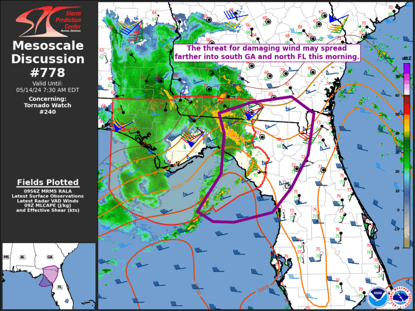 Mesoscale Discussion 778