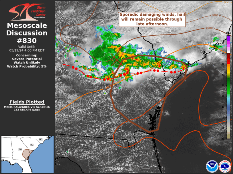 Mesoscale Discussion 830