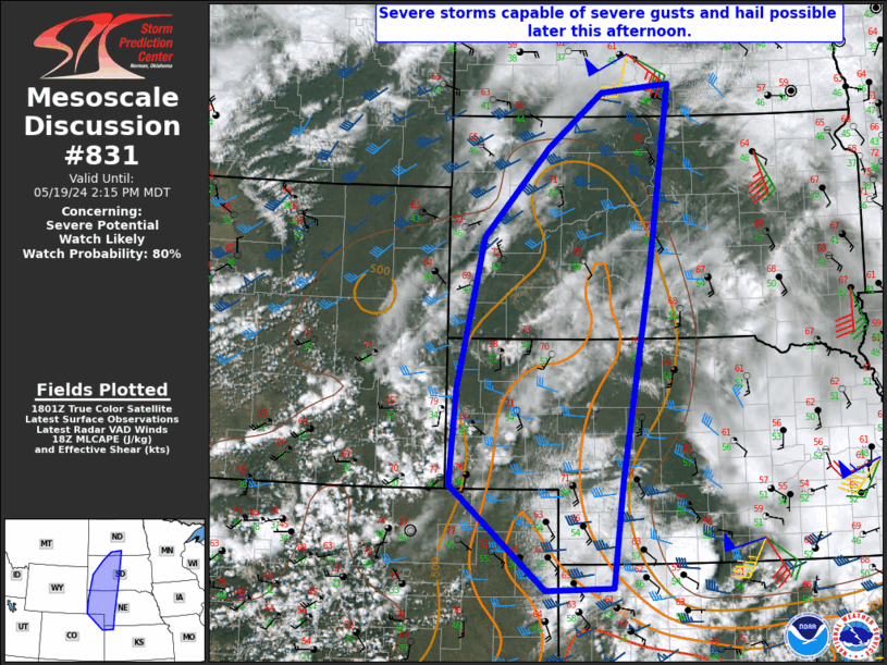 Mesoscale Discussion 831