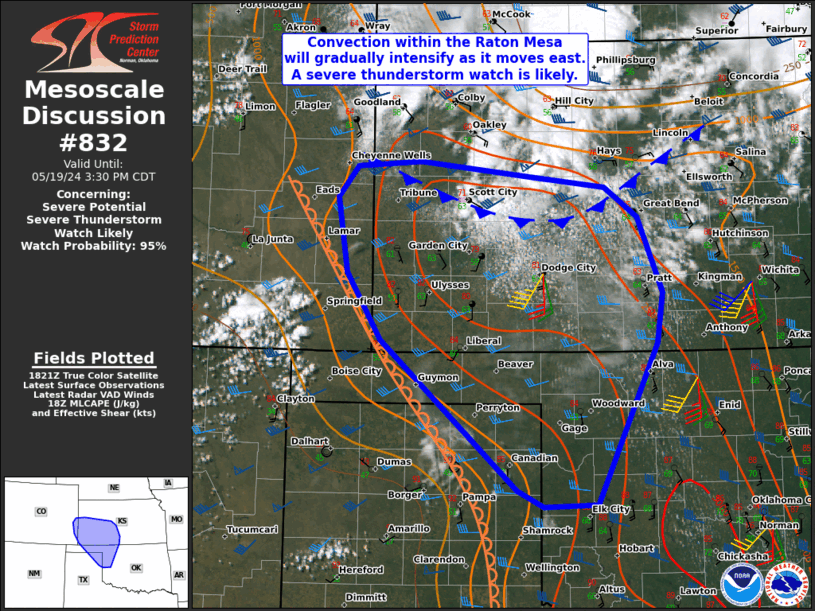 Mesoscale Discussion 832