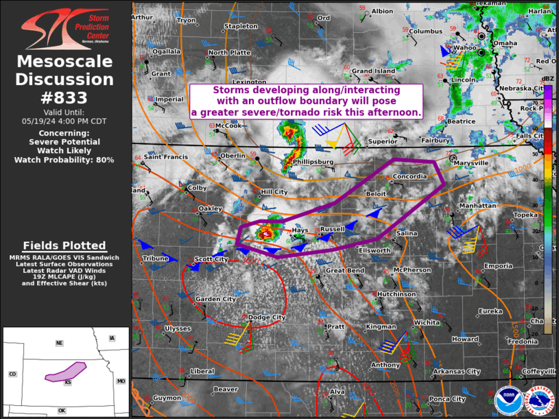 Mesoscale Discussion 833