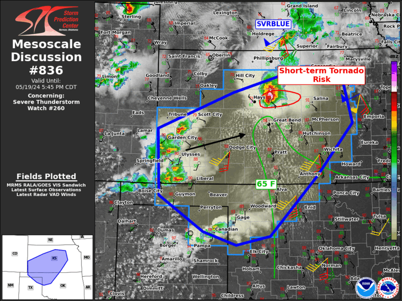 Mesoscale Discussion 836