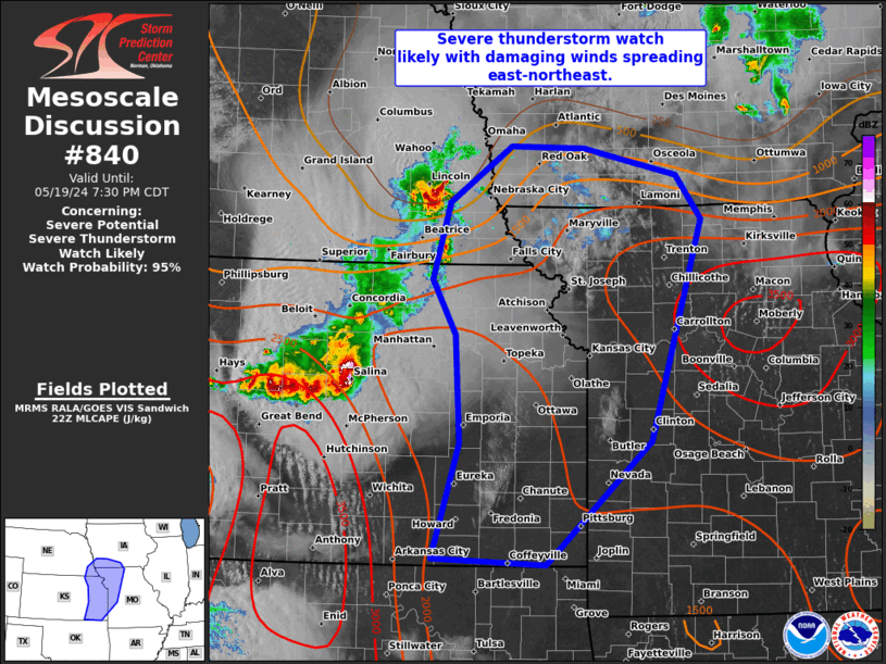 Mesoscale Discussion 840