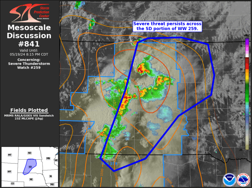 Mesoscale Discussion 841